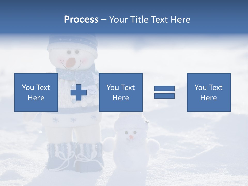 January Crystal Covering PowerPoint Template