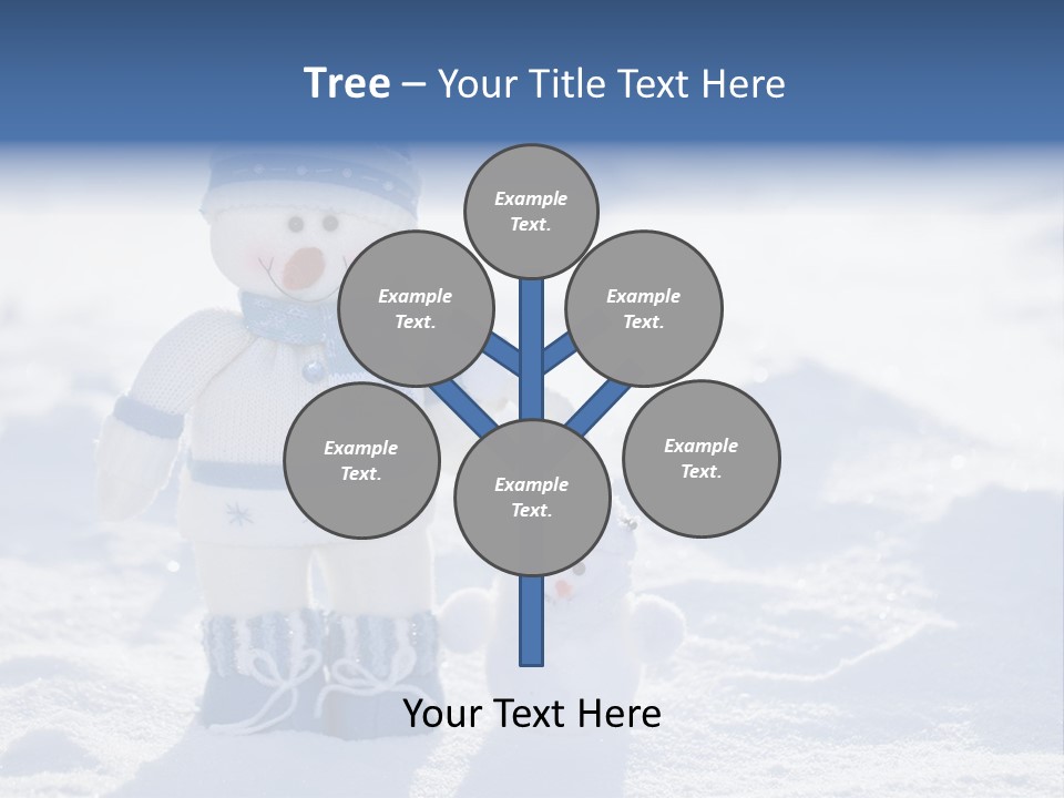 January Crystal Covering PowerPoint Template
