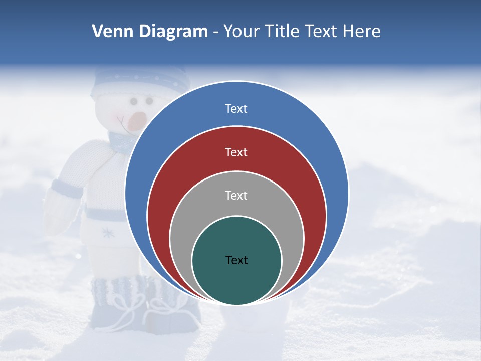 January Crystal Covering PowerPoint Template
