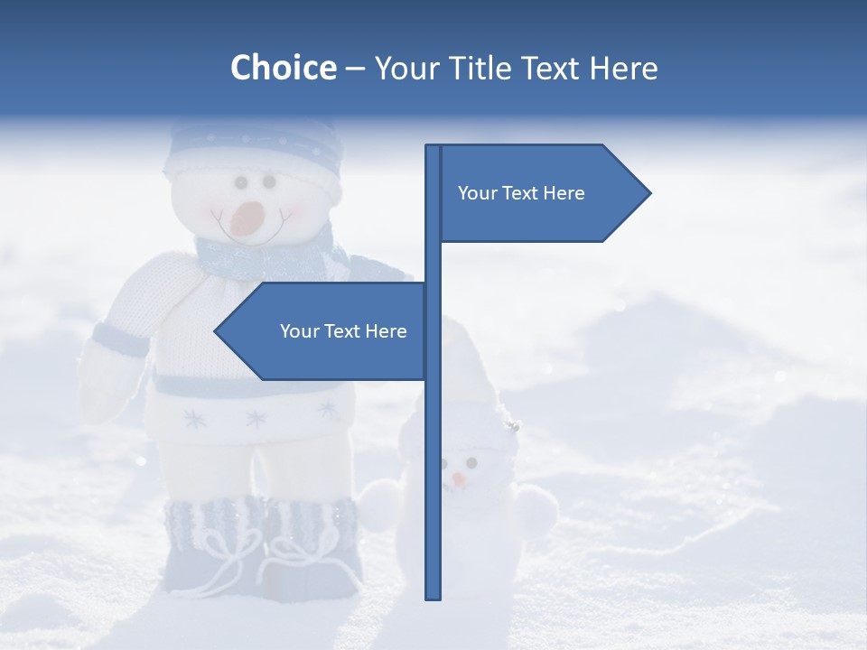January Crystal Covering PowerPoint Template