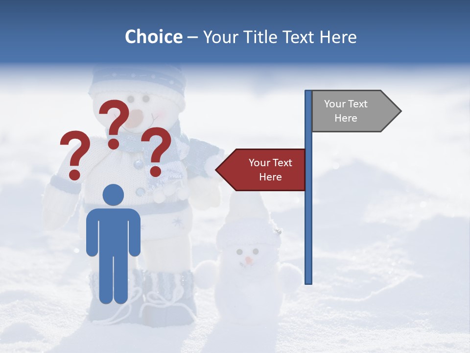January Crystal Covering PowerPoint Template