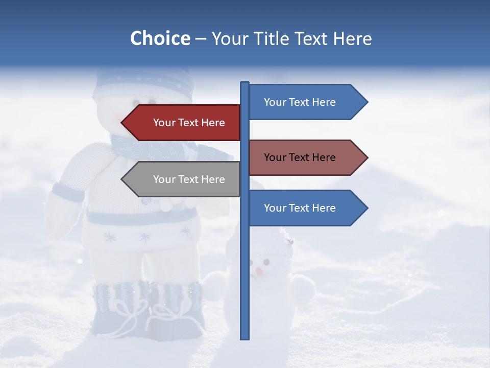 January Crystal Covering PowerPoint Template