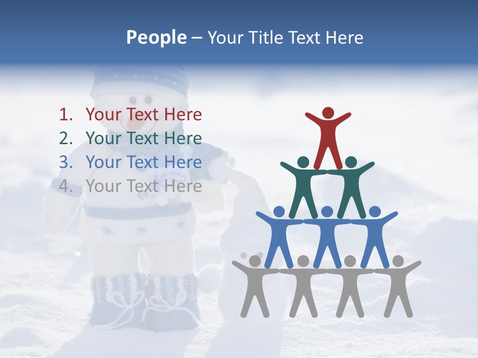 January Crystal Covering PowerPoint Template