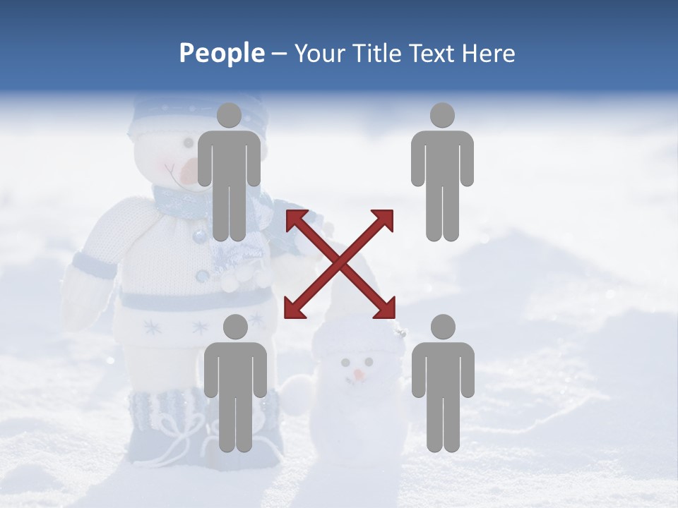 January Crystal Covering PowerPoint Template