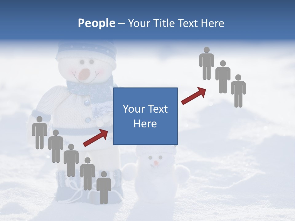 January Crystal Covering PowerPoint Template