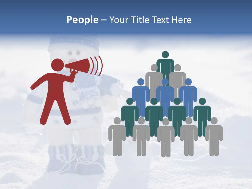 January Crystal Covering PowerPoint Template