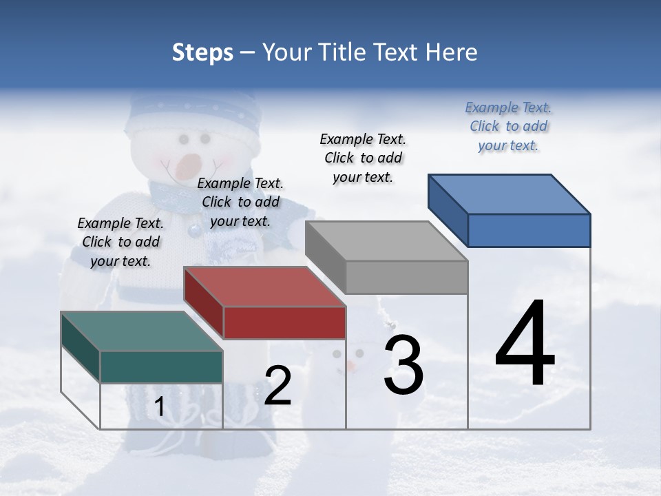 January Crystal Covering PowerPoint Template