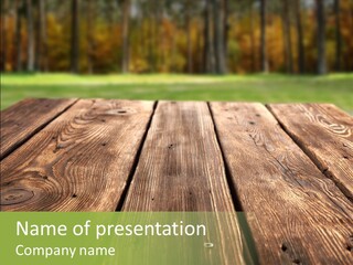 Board Background Fall PowerPoint Template