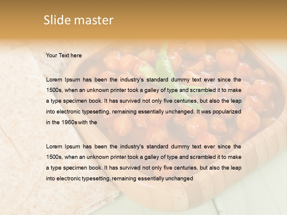 Masala Restaurant Flatbread PowerPoint Template