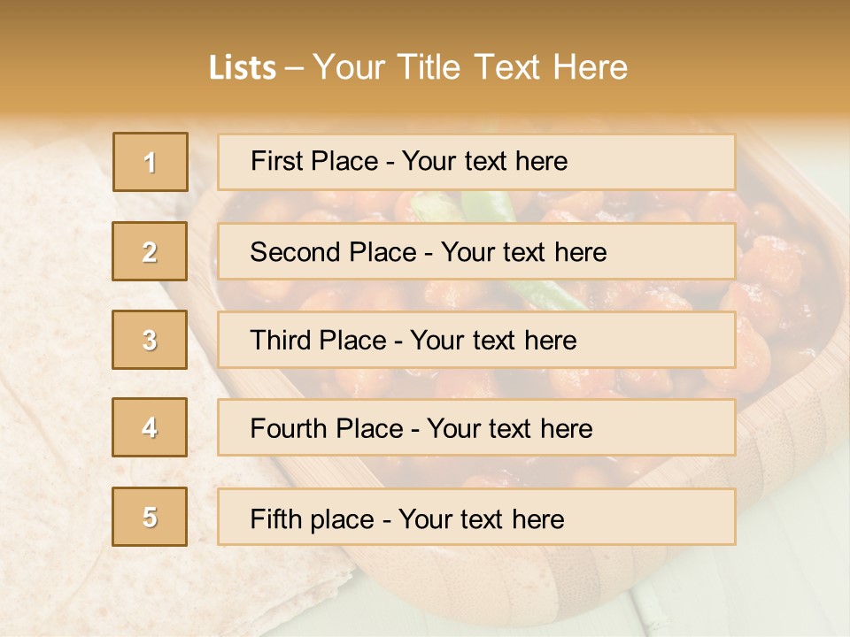 Masala Restaurant Flatbread PowerPoint Template
