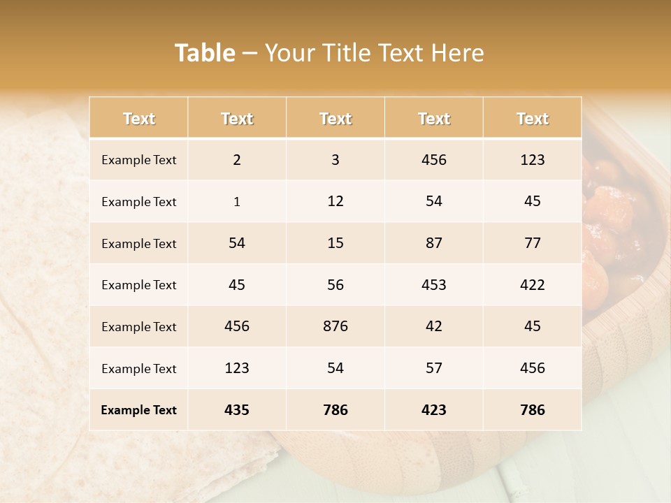 Masala Restaurant Flatbread PowerPoint Template