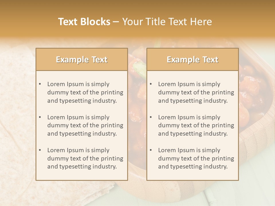 Masala Restaurant Flatbread PowerPoint Template