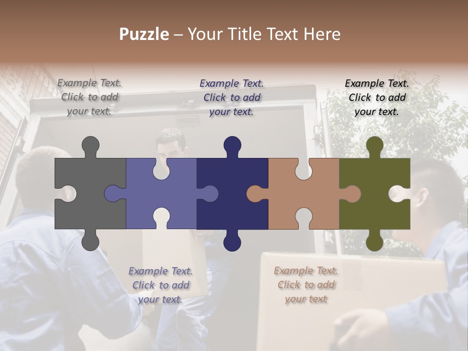Giving Teamwork Young Men PowerPoint Template
