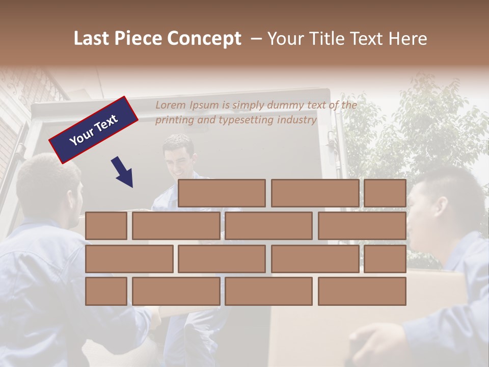 Giving Teamwork Young Men PowerPoint Template