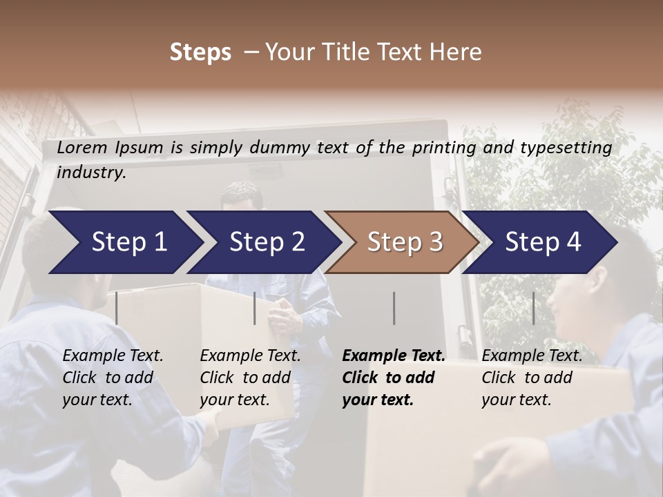 Giving Teamwork Young Men PowerPoint Template