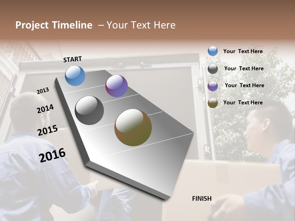 Giving Teamwork Young Men PowerPoint Template