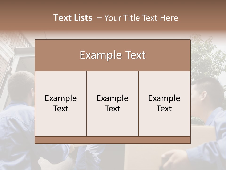 Giving Teamwork Young Men PowerPoint Template