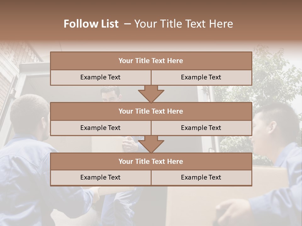 Giving Teamwork Young Men PowerPoint Template