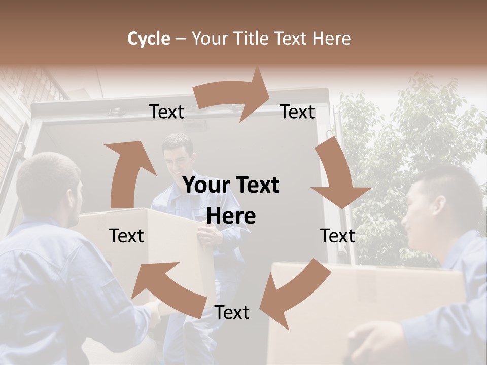 Giving Teamwork Young Men PowerPoint Template