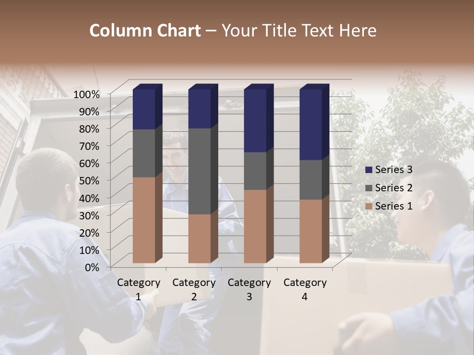 Giving Teamwork Young Men PowerPoint Template