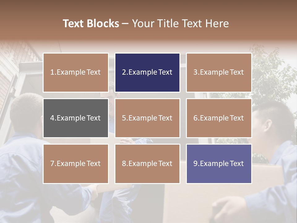 Giving Teamwork Young Men PowerPoint Template