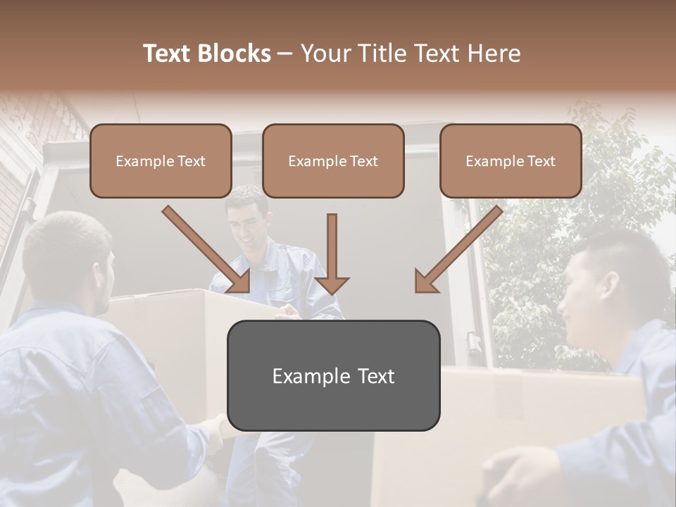 Giving Teamwork Young Men PowerPoint Template
