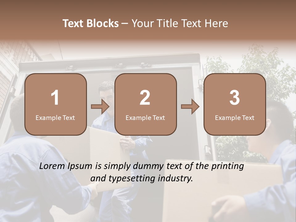 Giving Teamwork Young Men PowerPoint Template