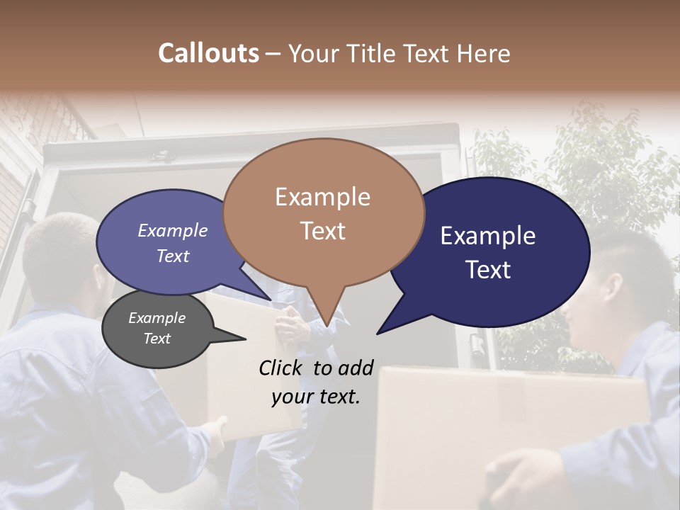 Giving Teamwork Young Men PowerPoint Template