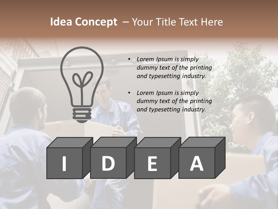 Giving Teamwork Young Men PowerPoint Template