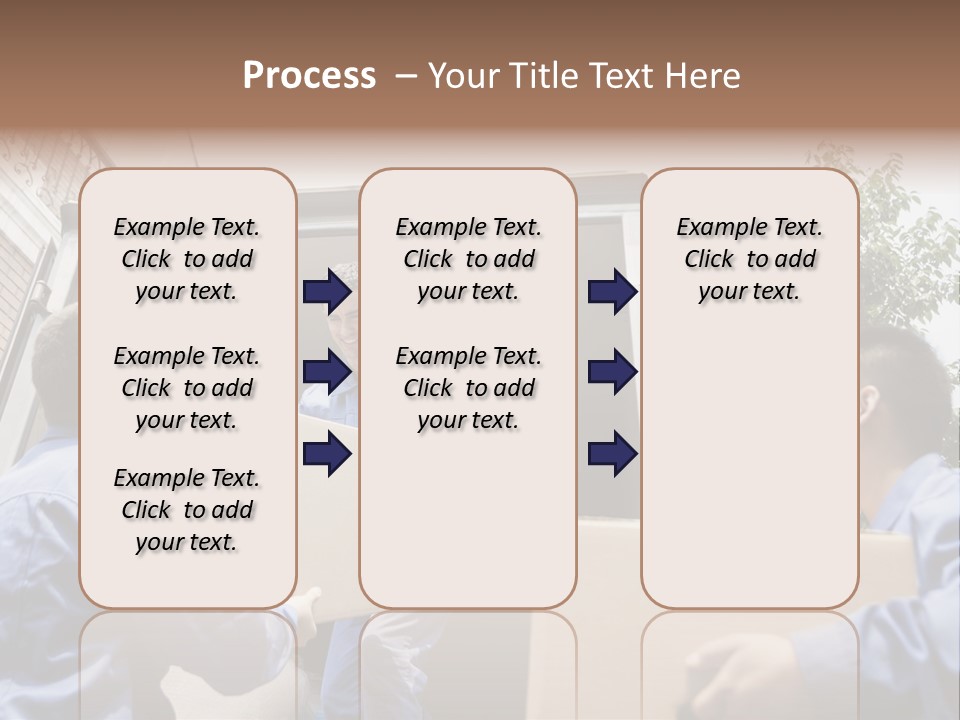 Giving Teamwork Young Men PowerPoint Template