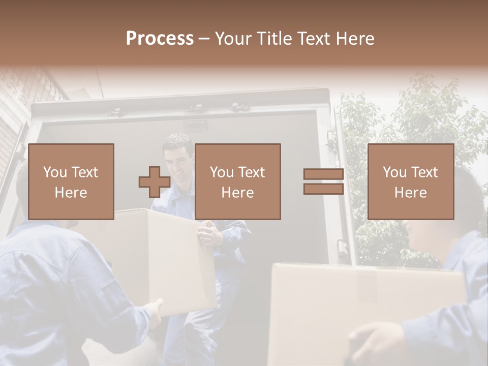 Giving Teamwork Young Men PowerPoint Template