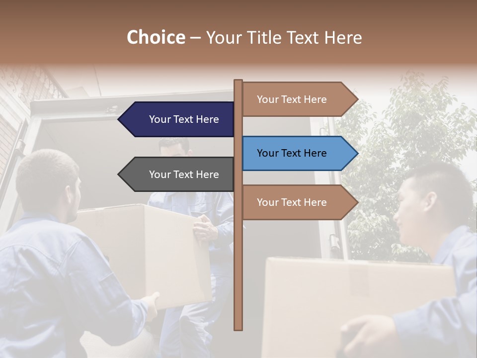 Giving Teamwork Young Men PowerPoint Template
