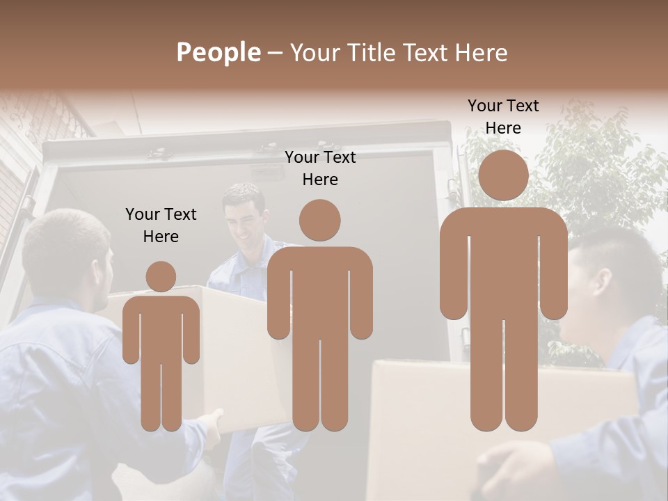 Giving Teamwork Young Men PowerPoint Template