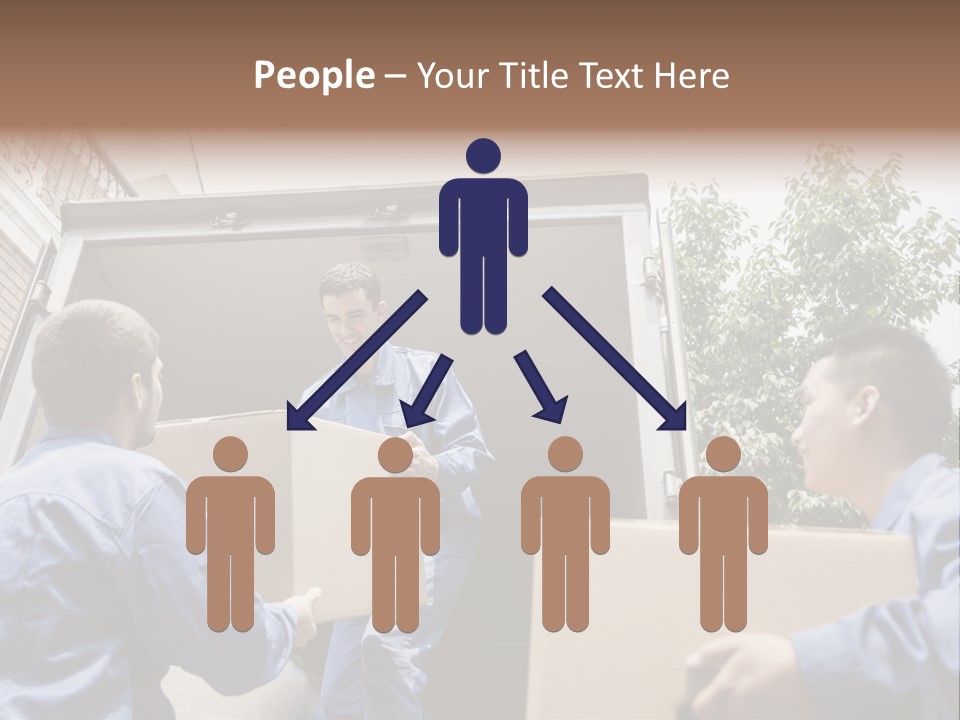 Giving Teamwork Young Men PowerPoint Template