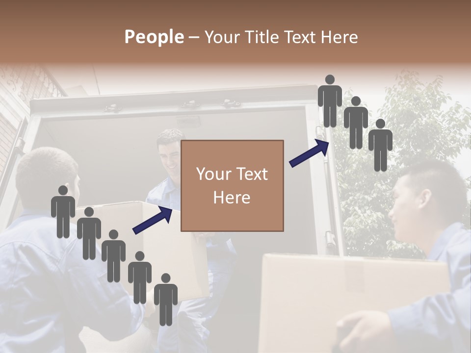 Giving Teamwork Young Men PowerPoint Template