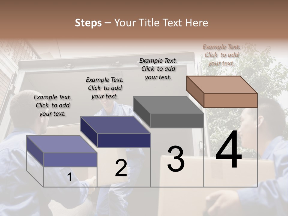 Giving Teamwork Young Men PowerPoint Template