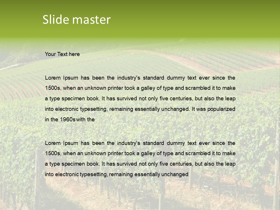 Bronze Metallic Card PowerPoint Template