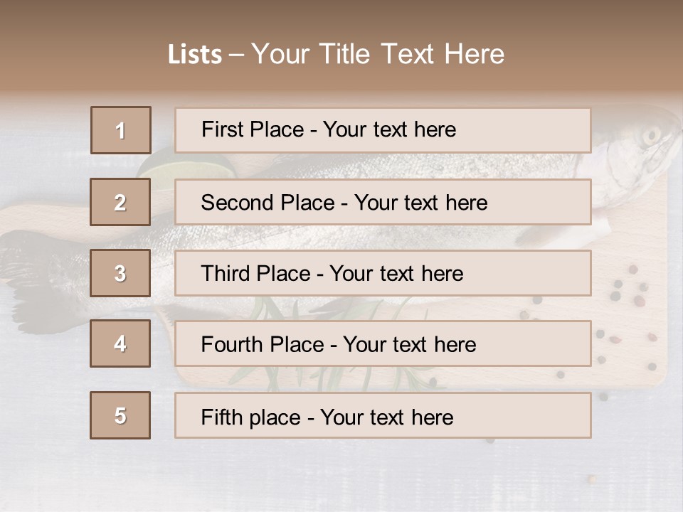 Rosemary Kitchen Board Gourmet PowerPoint Template