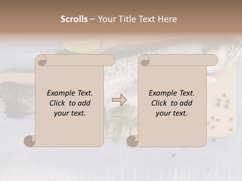 Rosemary Kitchen Board Gourmet PowerPoint Template