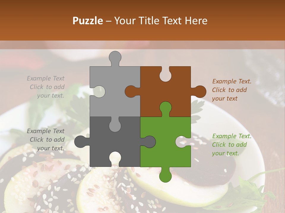 Parsley Seeds Green PowerPoint Template