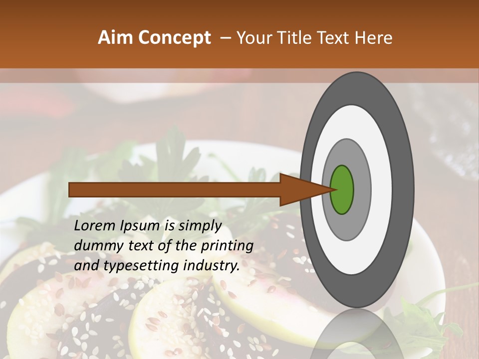 Parsley Seeds Green PowerPoint Template