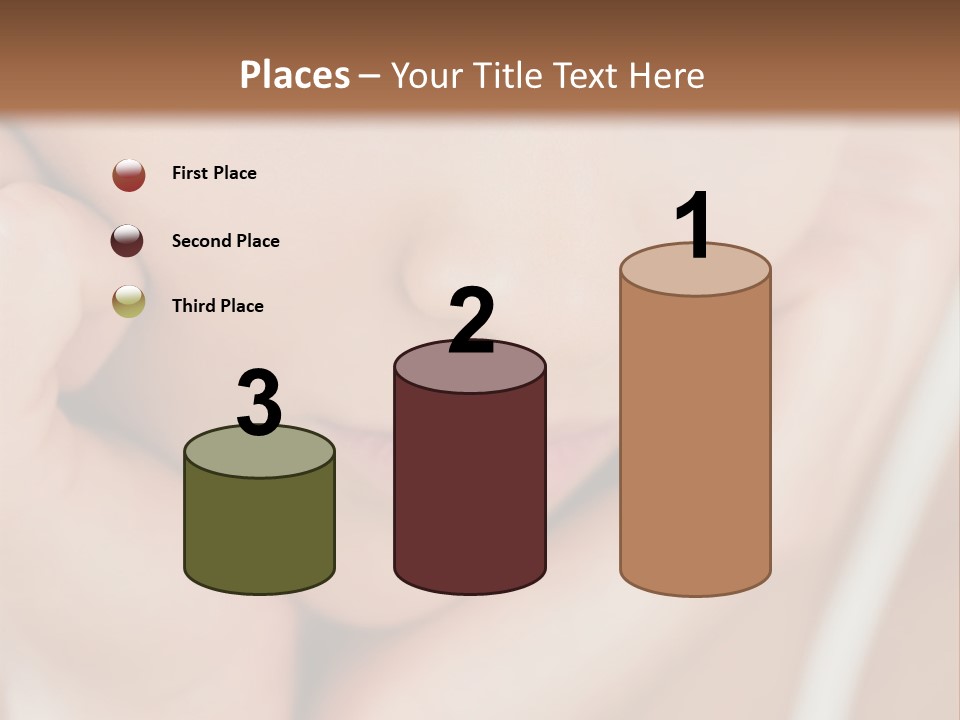 Woman Young Adult Closeup PowerPoint Template