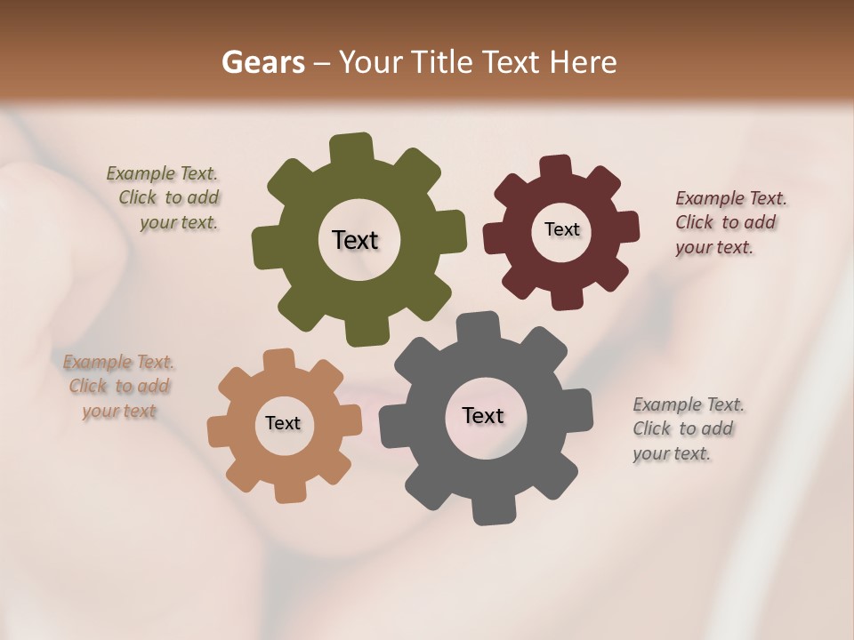 Woman Young Adult Closeup PowerPoint Template