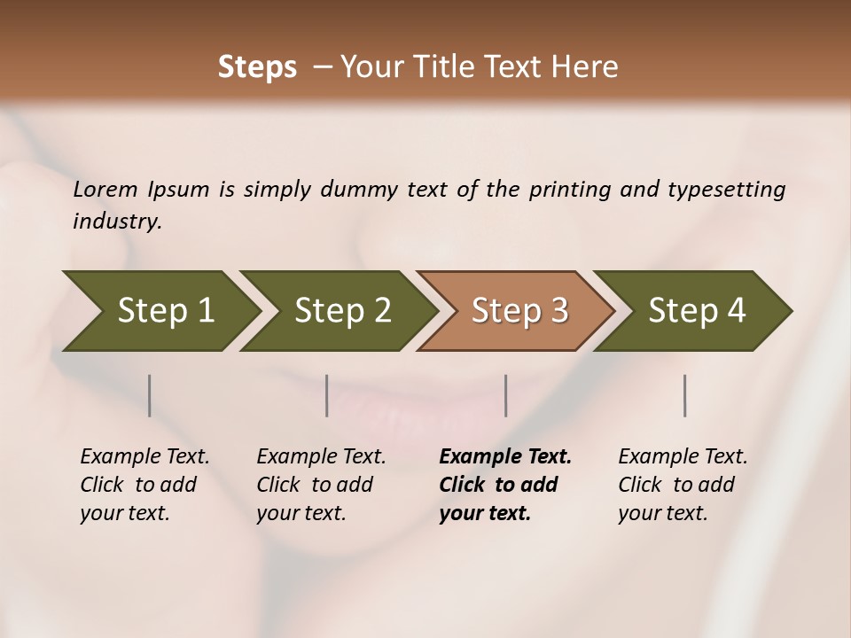 Woman Young Adult Closeup PowerPoint Template