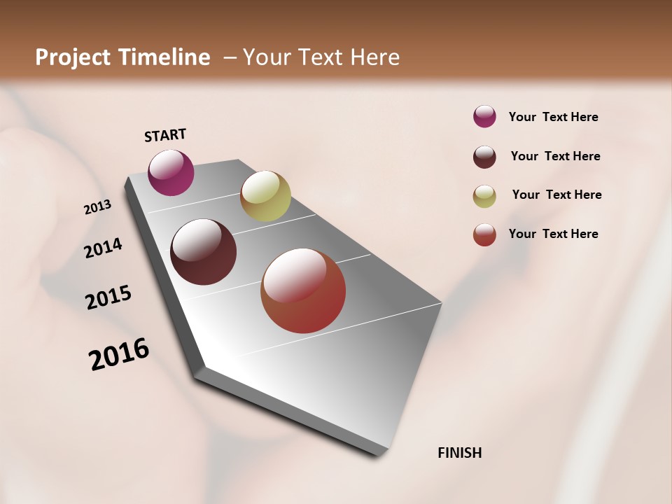 Woman Young Adult Closeup PowerPoint Template