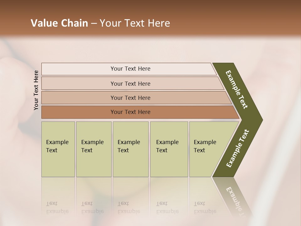 Woman Young Adult Closeup PowerPoint Template