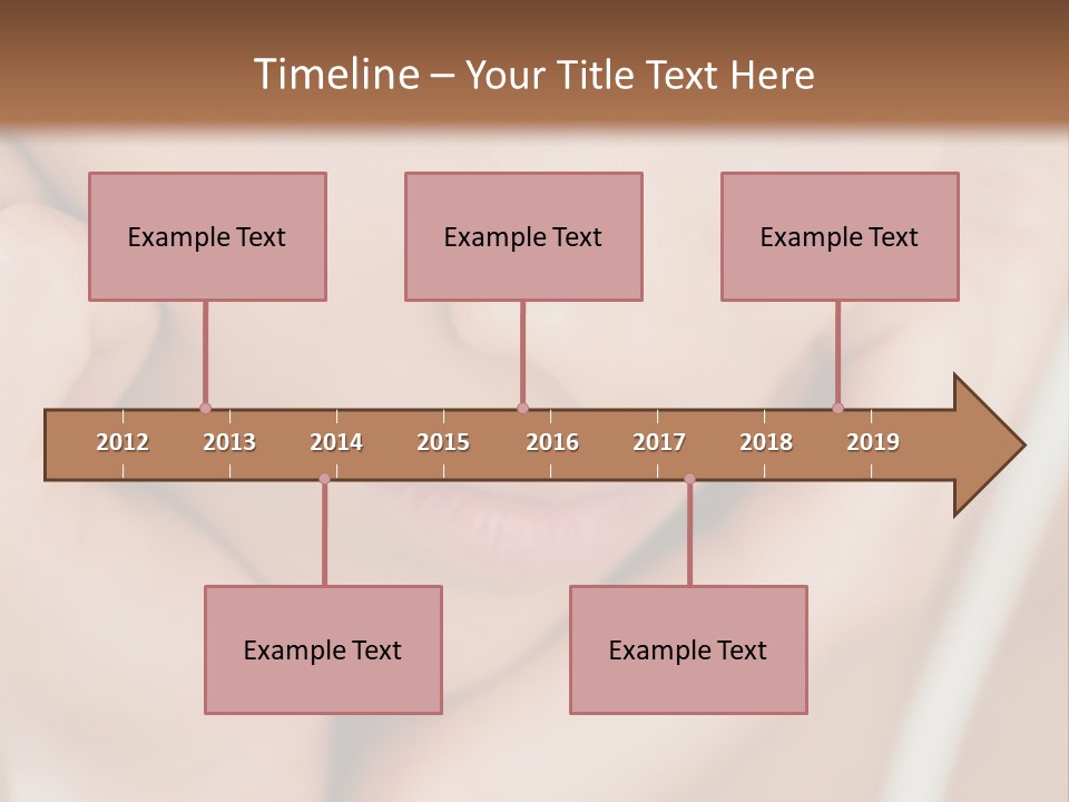 Woman Young Adult Closeup PowerPoint Template