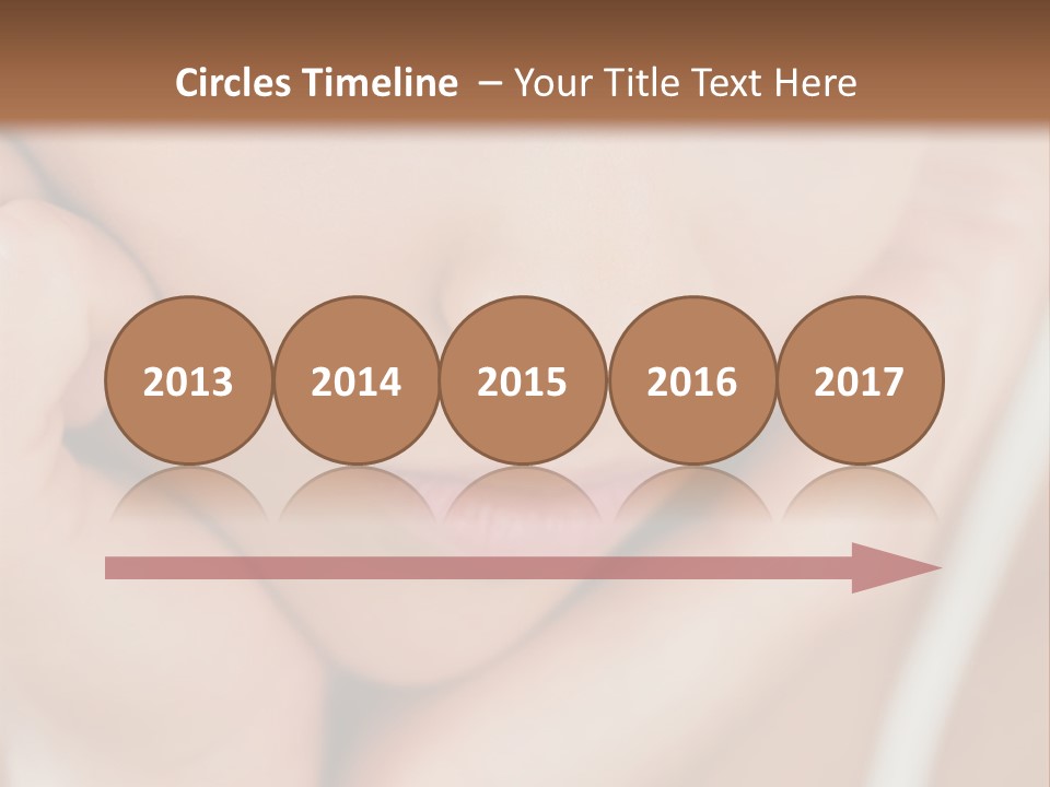 Woman Young Adult Closeup PowerPoint Template