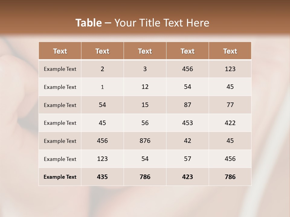 Woman Young Adult Closeup PowerPoint Template