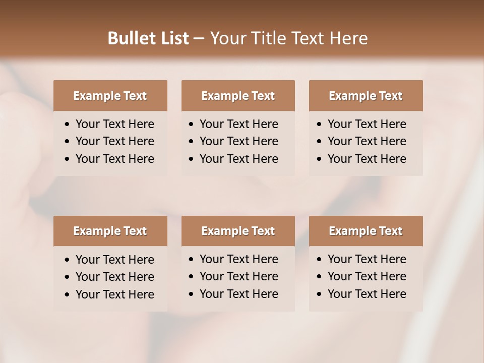 Woman Young Adult Closeup PowerPoint Template